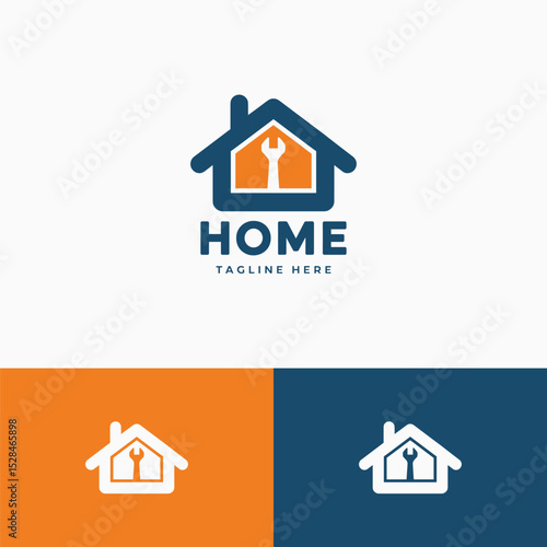 Home repair logo design template