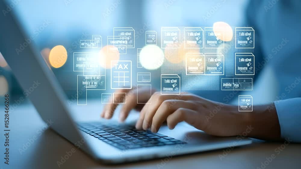 Expert tax preparation services in a sleek, contemporary office setting. Expert tax preparation services in a sleek, contemporary office setting.
