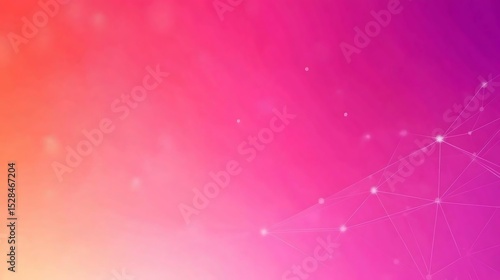 Vivid pink tech mesh background with glowing nodes for modern design
