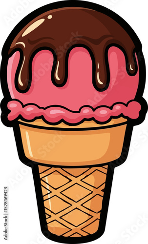 5. Chocolate Fudge Drizzle Cone