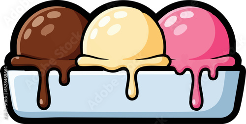 51. Neapolitan Scoops in a Row