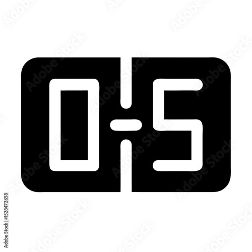 Countdown Clock Graphic Displaying Time Remaining for an Event in a Clear Digital Format