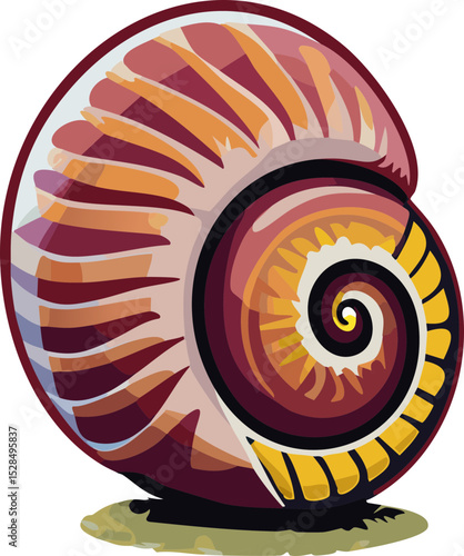 spiral nautilus shell