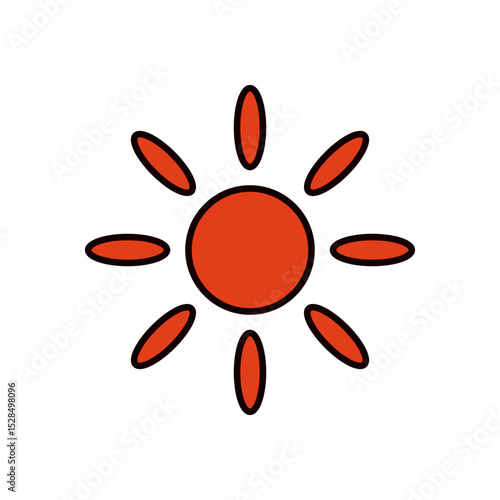 太陽のアイコンイラスト