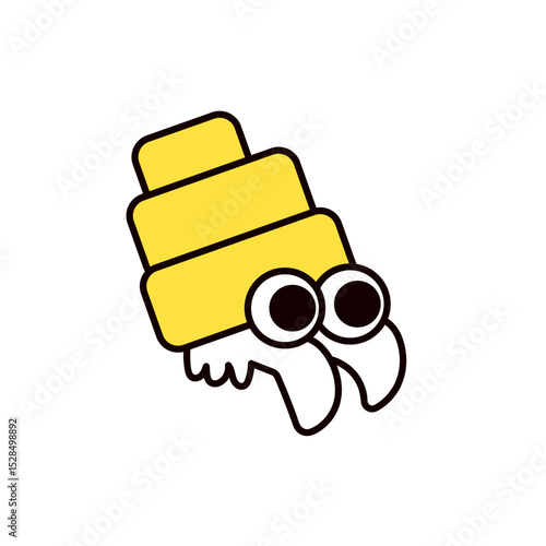 ヤドカリのアイコンイラスト