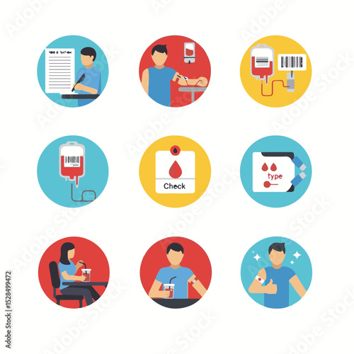 Blood Donation & Blood Type Icons A Comprehensive Guide to Blood Transfusion