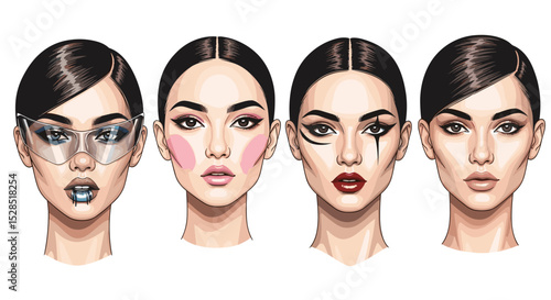 Creative and Artistic Makeup Looks for Women