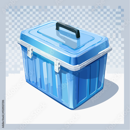 単身向けクーラーボックスベクターイラスト