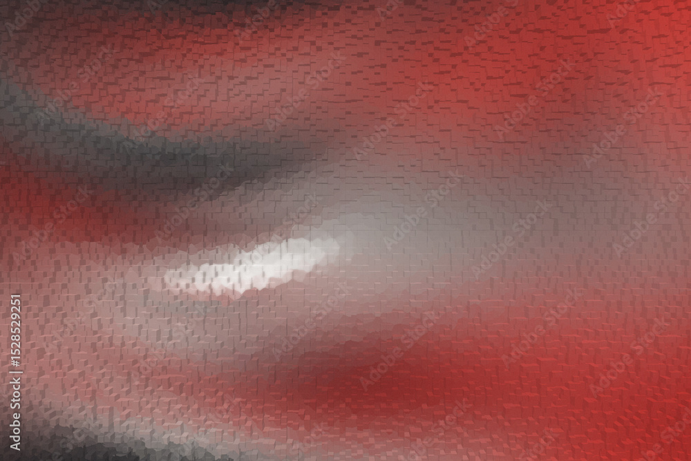Fototapeta premium Abstract painting with red and gray blending seamlessly