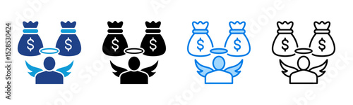 Angel Investor icon sheet multiple style collection