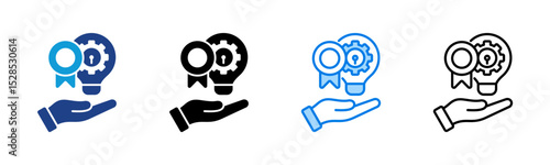 Intellectual Property icon sheet multiple style collection