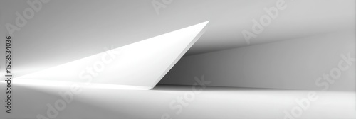Empty White Modern Architecture Interior