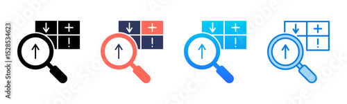 Swot Analysis icon sheet multiple style collection
