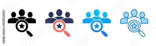 Competitive Analysis icon sheet multiple style collection