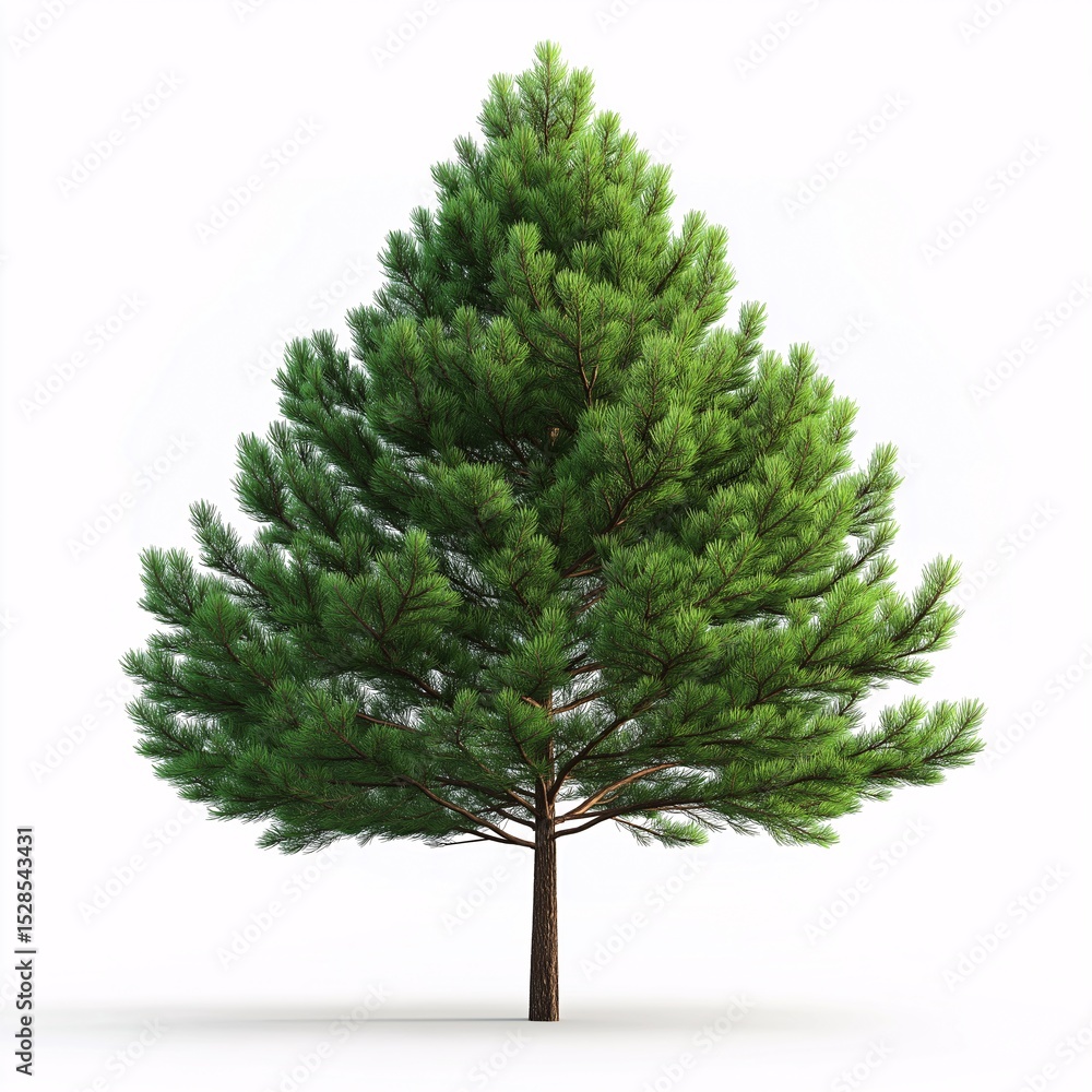 Fototapeta premium Evergreen Coniferous Forest. Explore Nature's Vibrant Green Wilderness and Sustainable Botanical Beauty