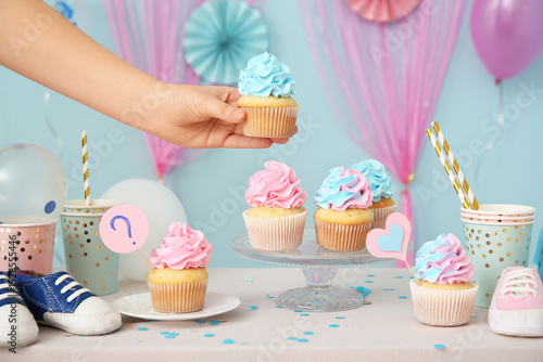 Female hand with delicious ...