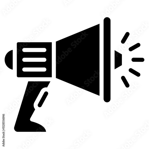 Marketing glyph icon
