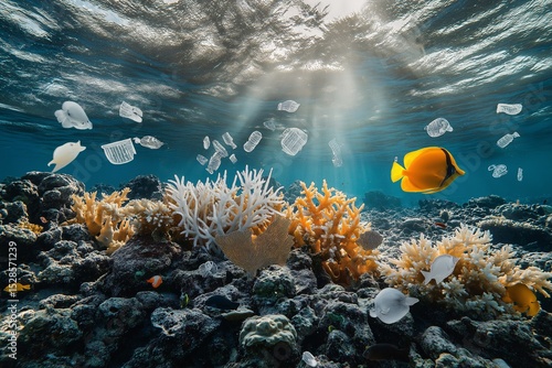 Underwater Beauty. Vibrant Coral Reefs & Tropical Fish in a Thriving Marine Ecosystem