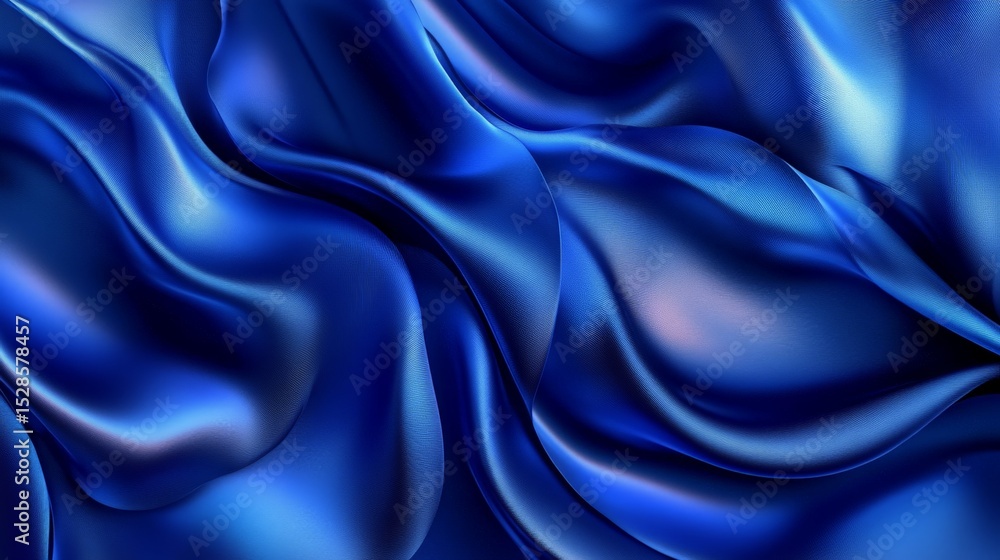 Fototapeta premium Blue silk background