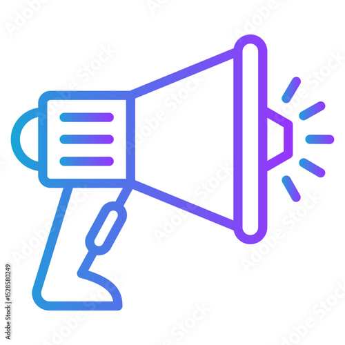 Marketing gradient color icon