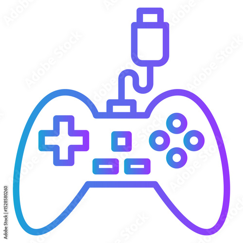 Gamer gradient color icon