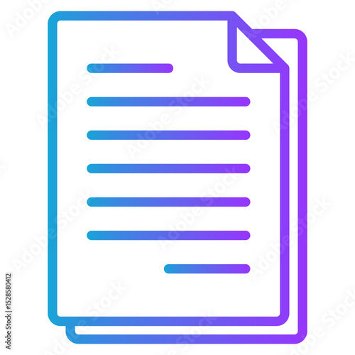 Files gradient color icon