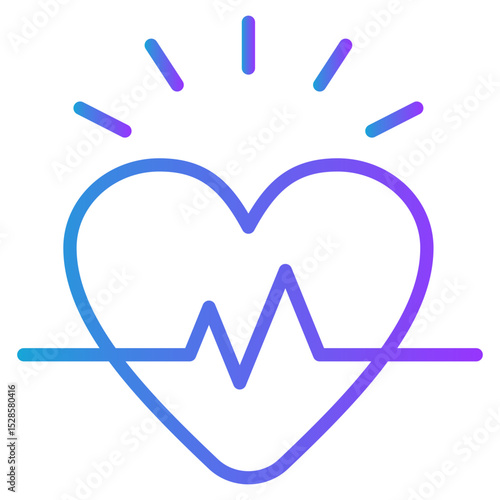 Health gradient color icon