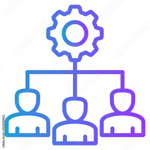 Regulations gradient color icon