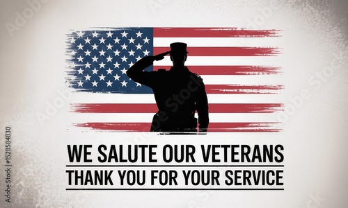 American flag soldier salute patriotism and military service graphic