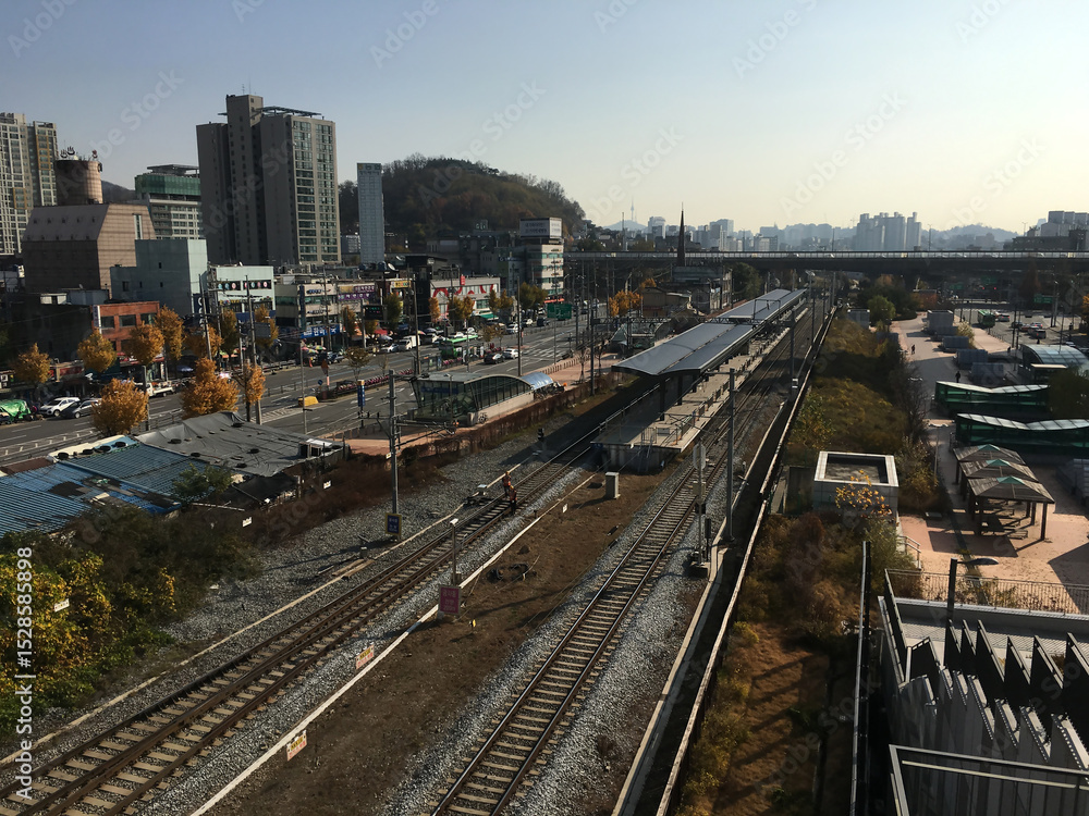 Fototapeta premium train station