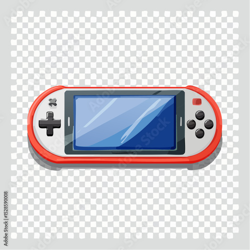 ゲーム機のアニメ風ベクター素材