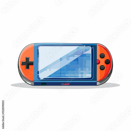 ゲーム機のアニメ風ベクター素材