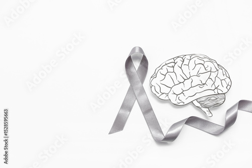 Paper brain with grey aware...