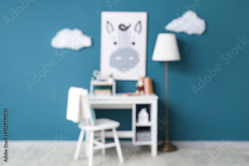 Blurred children's room int...