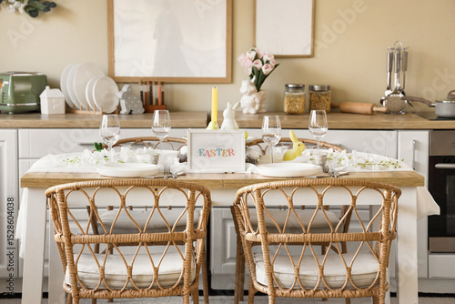 Dining table set for Easter...