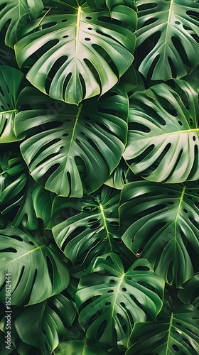 Wallpaper Mural A lush tropical jungle wallpaper featuring oversize leaves  Torontodigital.ca