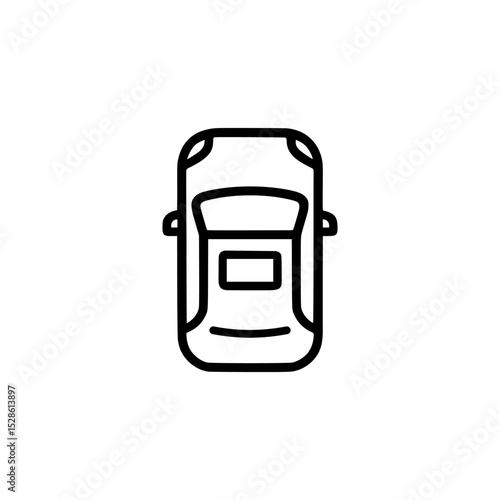 sunroof outline icon or sunroof label vector isolated. Best sunroof icon for websites, apps, or product relate about sunroof.