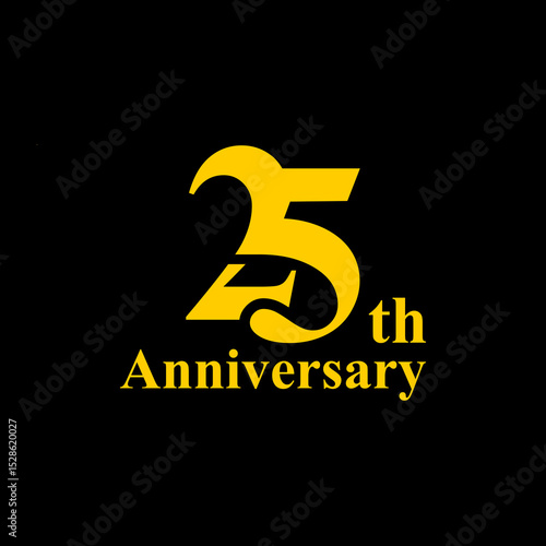professional 25th anniversary logo,25th anniversary symbol,icon,celebrating 25th anniversary,25th anniversary logo,vector,illustration, logo, graphic, celebration, vector, background, banner, symbol, 