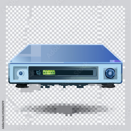 ブルーレイレコーダーのアニメ風ベクター素材