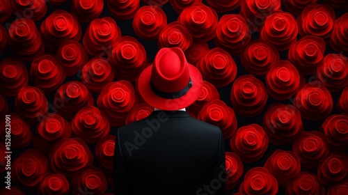 A spy blending into a crowd during a public parade