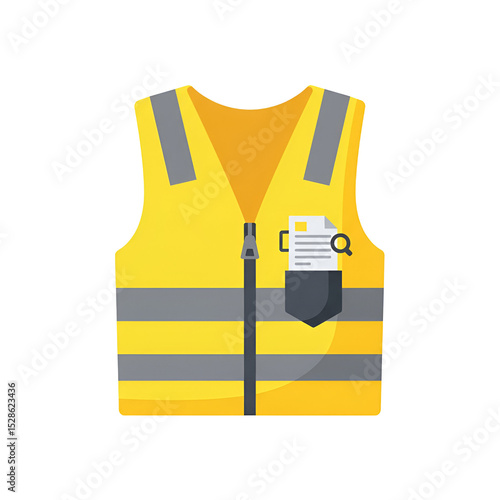 Yellow Safety Vest Illustration