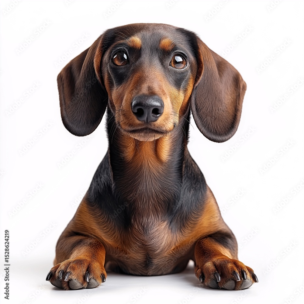 Adorable Dachshund Portrait. Cute and Furry Canine Companion Photography Adorable Dachshund Portrait. Cute and Furry Canine Companion Photography
