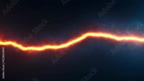 Orange lightning bolt abstract image
