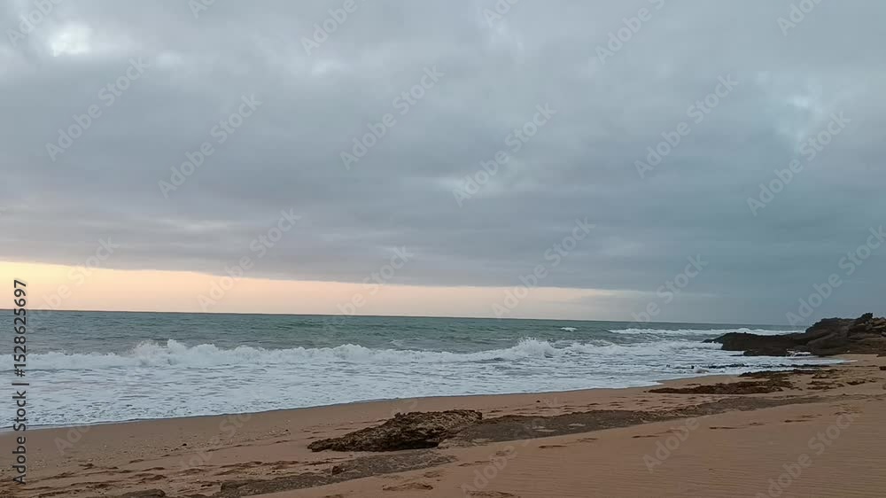 Storm on the beach. Beach and sea. Storm on the beach. Beach and sea.