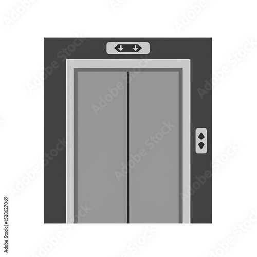 Elevator Illustration, Simple Design