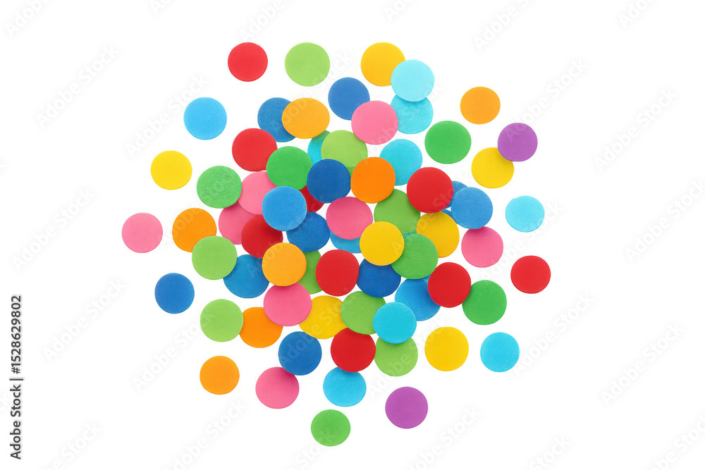 Colorful confetti falling on transparent backdrop, generating festive mood for celebration graphics and party-related design elements Colorful confetti falling on transparent backdrop, generating festive mood for celebration graphics and party-related design elements