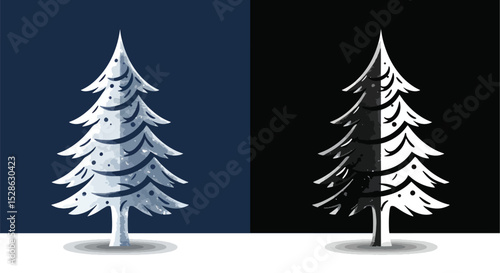 Monochrome winter tree duality