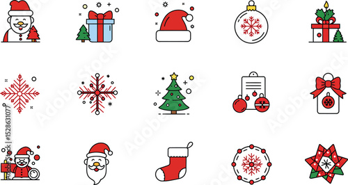 Festive Christmas Icon Collection