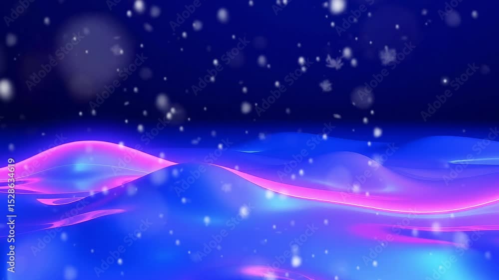 Glowing Wavescape: Soft Pink & Blue Abstract Ocean Animation Glowing Wavescape: Soft Pink & Blue Abstract Ocean Animation