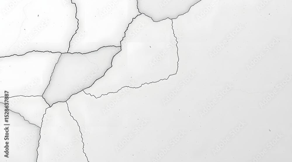 Obraz premium Abstract Crackle Texture White Cracked Surface Background